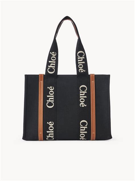 chloe medium tote woody|chloe woody tote size comparison.